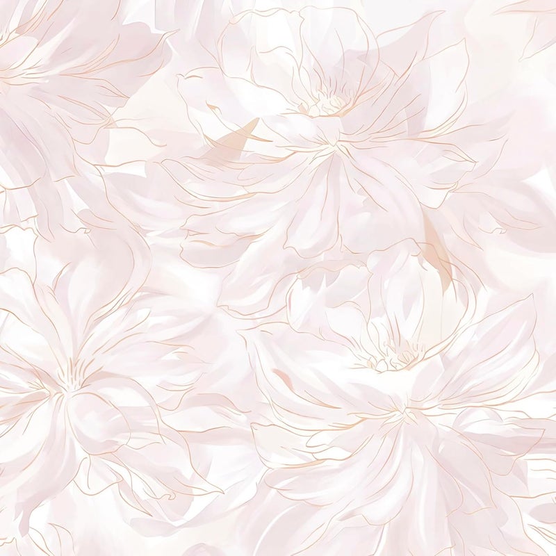 Dimoon 362"x17.3" Peel and Stick Wallpaper Pink Floral Boho Cute Contact Paper Pink Girly White Flower Wallpaper Removable Dorm Girls Wall Paper Self Adhesive Modern Kitchen Bedroom Vinyl Roll - Image 1